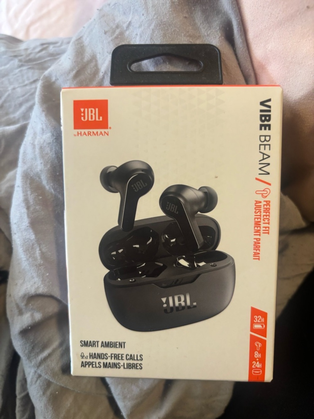 JBL Vibe Beam Wireless Earbuds - Black